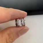 Small Hoop Earrings for Men Women Streetwear Hip Hop Unisex Style Silver Photo 4