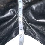 BLANK NYC NWT Stay Real Black Vegan Leather Crocodile Print Pants 28 Photo 7