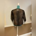 Lafayette 148 NYC Snake Print Leather Blazer – Size 10 Photo 7