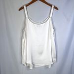 Bar III Basic White Sleeveless Silky Layering Tank Top Women's Size 1X Photo 1