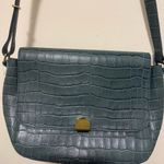 Madewell The Abroad Croc Embossed Leather Edition Crossbody Shoulder Bag Photo 1