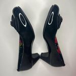 New Without Box George Black Patene Heels With Embellished Bow WOMENS US SIZE 5 Photo 2