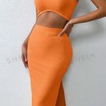 SheIn Tank Top And Spilt Thigh Skirt Photo 0