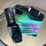 Forever Young Black Jelly Block Heels  Photo 4