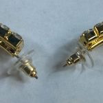 Dress Up Gold Tone Hoop Rhinestone Pierced Post Earrings Women Sparkle Shine  Photo 14