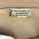 KARAM Handbags NYC 80’s Winter White Leather Gold Studded Crossbody Shoulder Bag Photo 6
