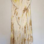 Stradivarius NWT  tie dye printed dress in yellow Photo 0