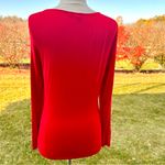 Venus  Red Lace Up Long Sleeve Top Photo 9