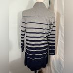 Apt. 9  cardigan grey and navy blue striped size‎ small Photo 4