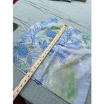 Tsunami size 8 silk linen tropical print skirt. Beach resort cruise ship. Blue Photo 3