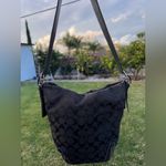 Coach  Vintage Y2K Black Signature Logo Bucket Soho Hobo Duffle Bag Satchel Purse Photo 4