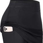 BLEVONH Womens Summer Tennis Skirts with Shorts Under Black Size M Photo 1