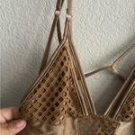 Windsor Tan Mesh Cut Outs One-Piece Bodysuit S Photo 6