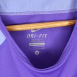 Nike | Purple Dri-Fit Mesh Running Short Sleeve Tee Photo 3