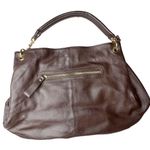 Cuore & Pelle Sophia Leather Hobo Slouchy Shoulder Bag Brown Magnetic Closure Photo 0