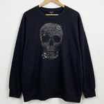 Torrid  Skull Classic Fit Sweatshirt Size 00 Womens Medium Photo 0