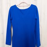 Amanda Uprichard  Womens Dress Size M Royal Blue Long Sleeve Office Siren Chic Photo 2