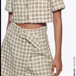 ZARA Cut out plaid dress Photo 3