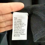 Kaari Blue Cotton Knit Long Sleeve Dress with Ruffle Detail in BLACK - Size L Photo 5