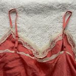 Old Navy  Vintage 100% Silk Slip On Lace Lingerie Women’s Peach Embroidered Flora Photo 5