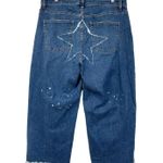 Uniqlo  Women Jeans Size 34 Wide Straight Ankle Star Harajuko Street Edgy Pop Art Photo 0