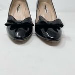LK Bennett L.K. Bennett Darcia Classic Preppy LK Brogue Black Patent Leather Bow Heels 37 Photo 3