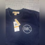 Michael Kors NWT Embellished Logo Organic Cotton T-Shirt  Photo 4