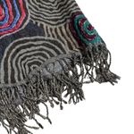 Unbranded Women’s Gray Spiral Knit Fringe Rectangle Scarf 24.5” X 72” Long Cozy Photo 3