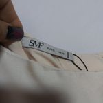 SMF Champagne Satin Layered Ruffle One Shoulder Top Size Small Photo 4