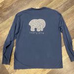 Ivory Ella  Long Sleeve Shirt Blue Photo 2