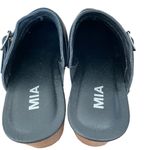 MIA  Apollo Black Low Faux Leather Studded Clogs Retro size 9 Photo 5