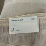 American Eagle  Tomgirl Stretch Denim Shorts Beige Size 16 Photo 3