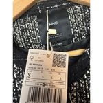 Mango Black White Tweed Jacket NWT Sz. S Photo 6