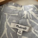 Madewell Linen Blend Camp Shirt in Abstract Flora Button Down Photo 6