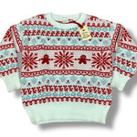 NWT Snowflake Size S/M Chunky Cotton Knit Holiday Sweater Icelandic Size M Photo 0