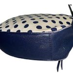 Kate Spade NY Navy Polka Dot Cobble Hill Canvas & Leather Devin Convertible Bag Photo 6