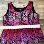 Kasper  Blazer & Shell Set 2 BLAZER / TOP Women's Size 12 Textured PINK/BLACK Photo 14