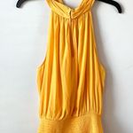 Ramy Brook  Lucy Halter Top Radiant Yellow XL Photo 6