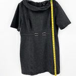 White House | Black Market Gray Collared Short Sleeve Career Sheath Dress 14 Photo 9