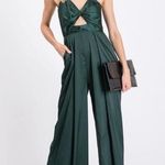 The Vintage Shop Green Twist Front Jumpsuit  Photo 0