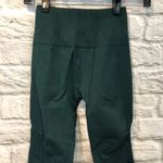 Lululemon  2/4 Forest Green Textured Ribbed HW Sculpt Knit Cropped Leggings Photo 3