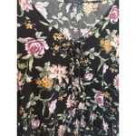 American Eagle Floral Top Tie Front Size Medium Romantic Girlie Coquette Roses Photo 2