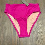 J.Crew Bright Pink Hallie Bikini Bottom Small Vacation High Rise Beach Pool Photo 3