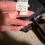 Brandy Melville  Floral Black Red Clare Mini Skirt Photo 6