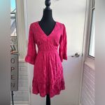 Maeve  Christine Belted Red Dress 6 holiday party special occasion Christmas‎ Photo 1