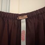 Free People Dark Brown Button-Front Romper With Adjustable Waist Photo 5