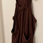 Free People Jumpsuit Size Medium Oversized Brown Rum Raisin Jumper Henriette Photo 10