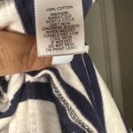 Loft  Navy Blue and White Striped‎ Shirt Photo 3