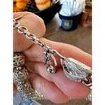 Monet Silvertone Filigree Metal Bead Double Strand Choker Necklace Adjustable Silver Photo 6