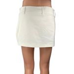 Pull & Bear  Women's White Side Zip Slit Mini Straight Pencil Skirt Skort Size S Photo 2